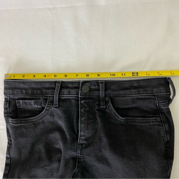 NYDJ Women's Black Mid Rise Jeans Capri Crisscross Tulip Raw Hem, Size 2 - Picture 7 of 16